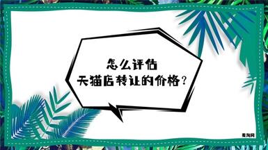 怎么評估天貓店轉(zhuǎn)讓的價格才合適呢？