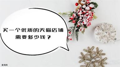 購買一個優(yōu)質(zhì)的天貓店鋪需要多少錢？